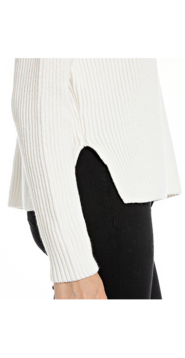 コットンウールのオーバーサイズセーター 詳細画像 ホワイト 4